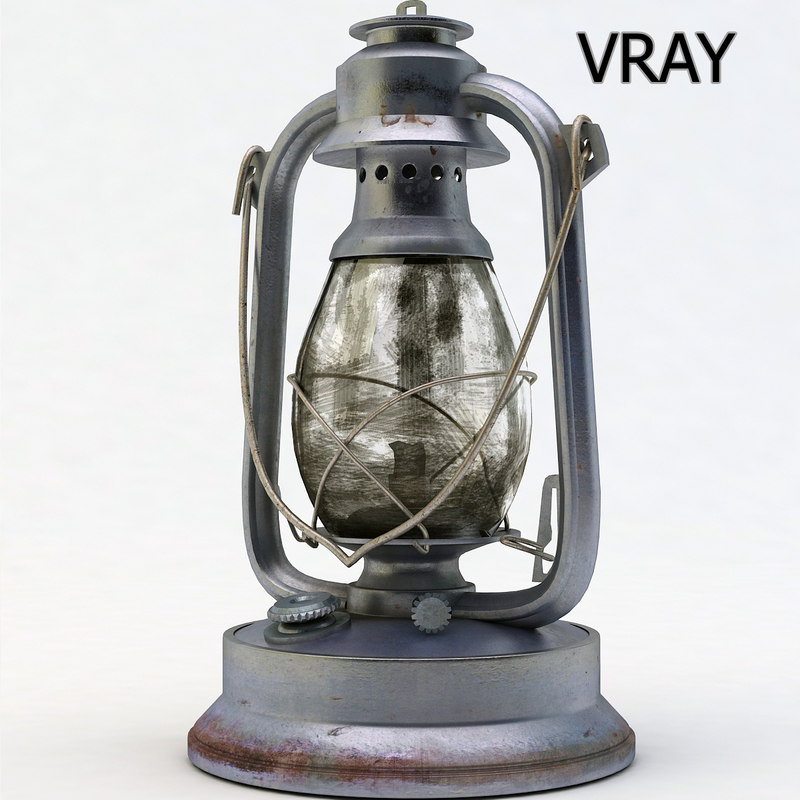 old lantern light 3d model