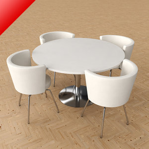 3d max circo dining table chairs