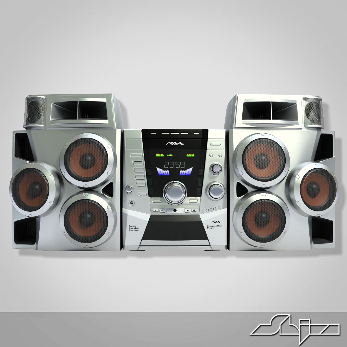 3d max music center aiwa jax