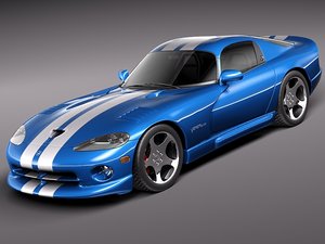 3d model dodge viper sport car