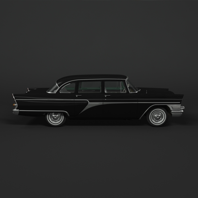 chaika car 3d model