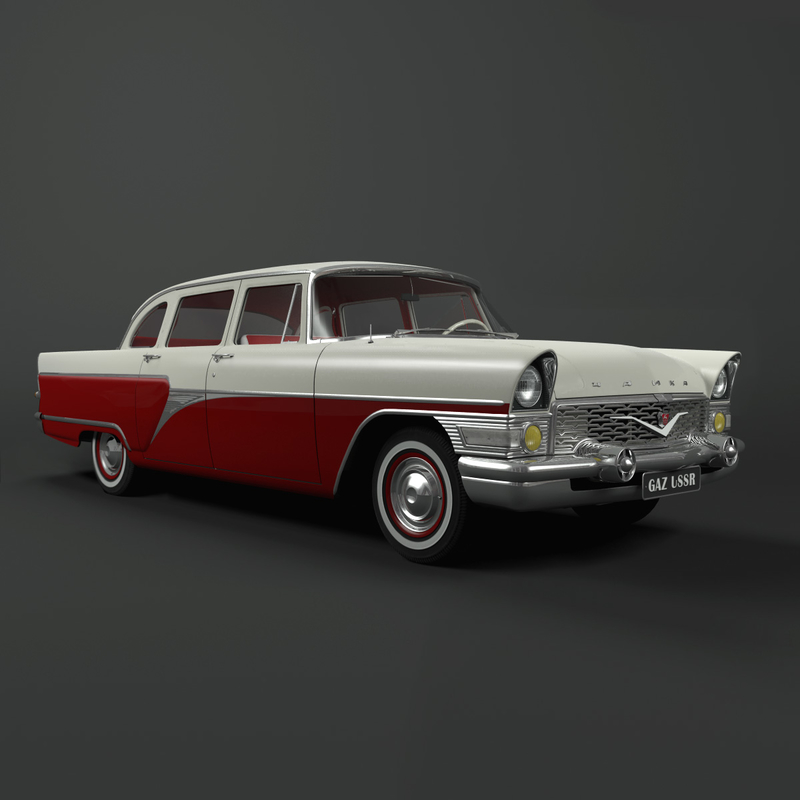 chaika car 3d model