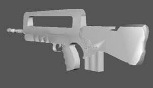 3ds max famas rifle