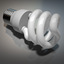 3d model realistic energy efficient light bulb
