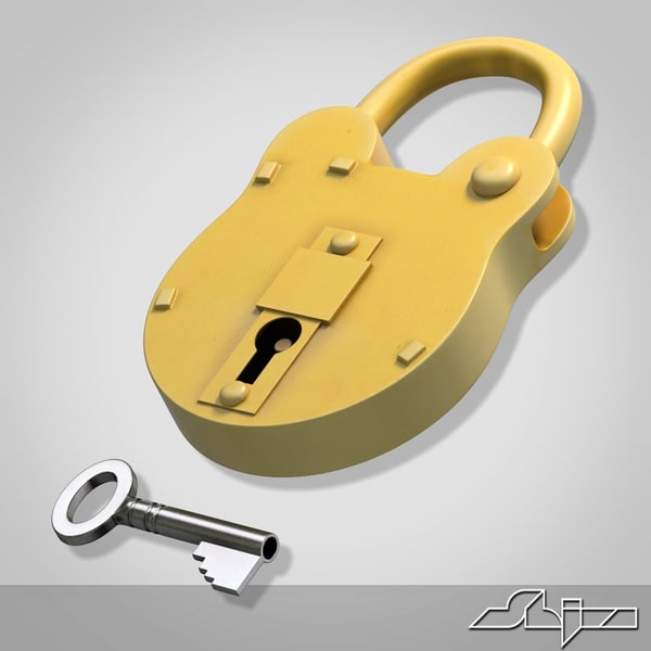 padlock and key
