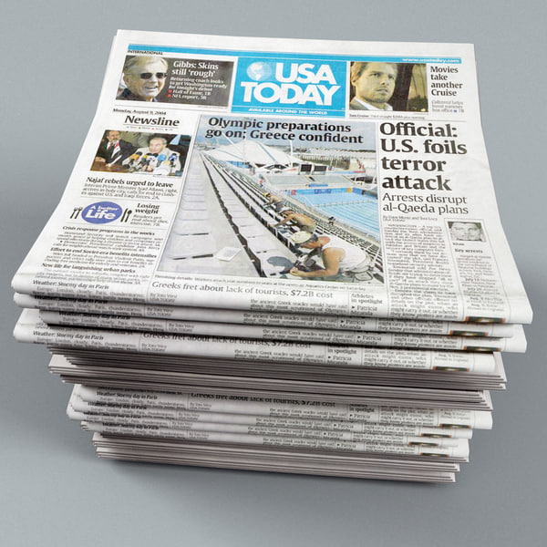 newspapers v3 3d model