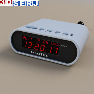 3d model digital clock