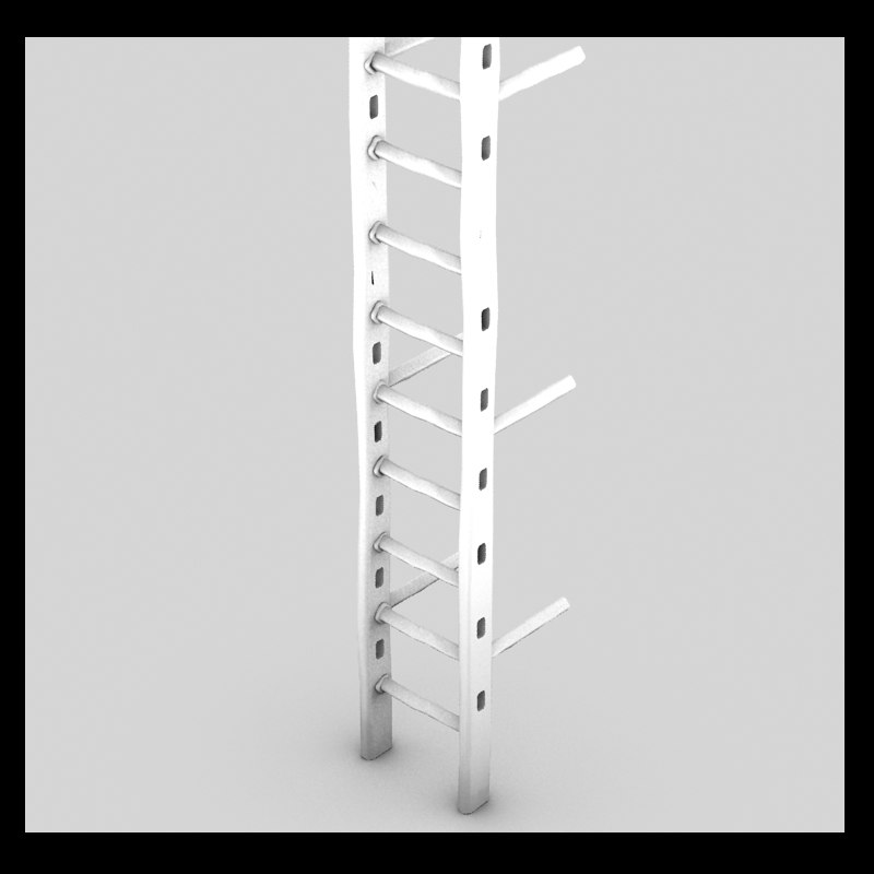 3d Metal Ladder Old