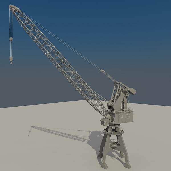 crane port 3d model