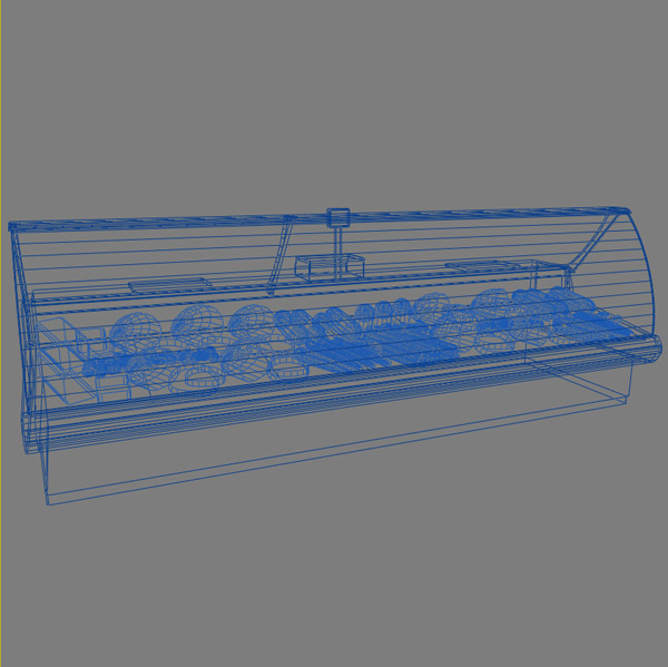 3d model deli counters