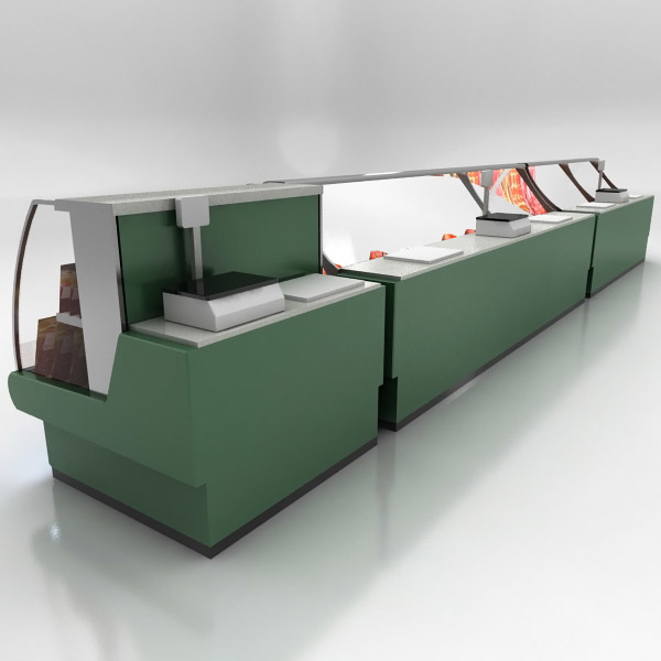 3d model deli counters