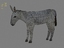 3d model donkey animal horse
