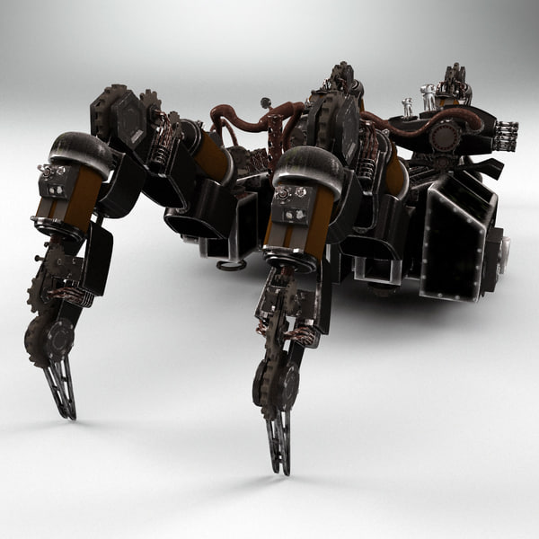 3dsmax robot spider r2