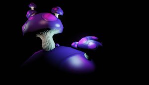 free obj model fantasy mushroom