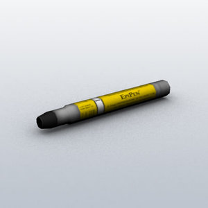 3ds max ready epinephrine autoinjector