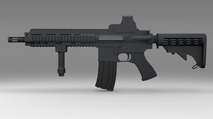 3d model m416 assault rifle