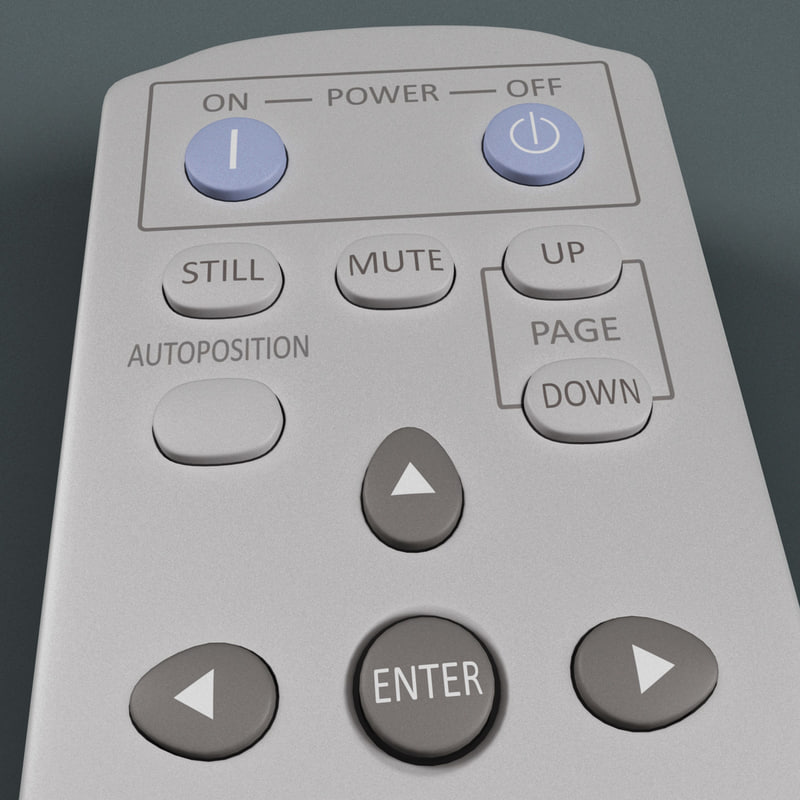 projector remote 3d model