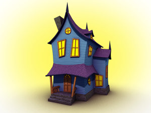 3d house spooky model