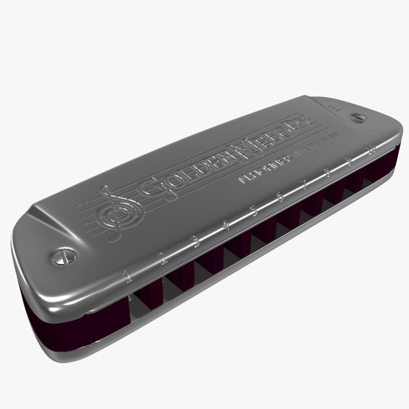 3d hohner harmonica model