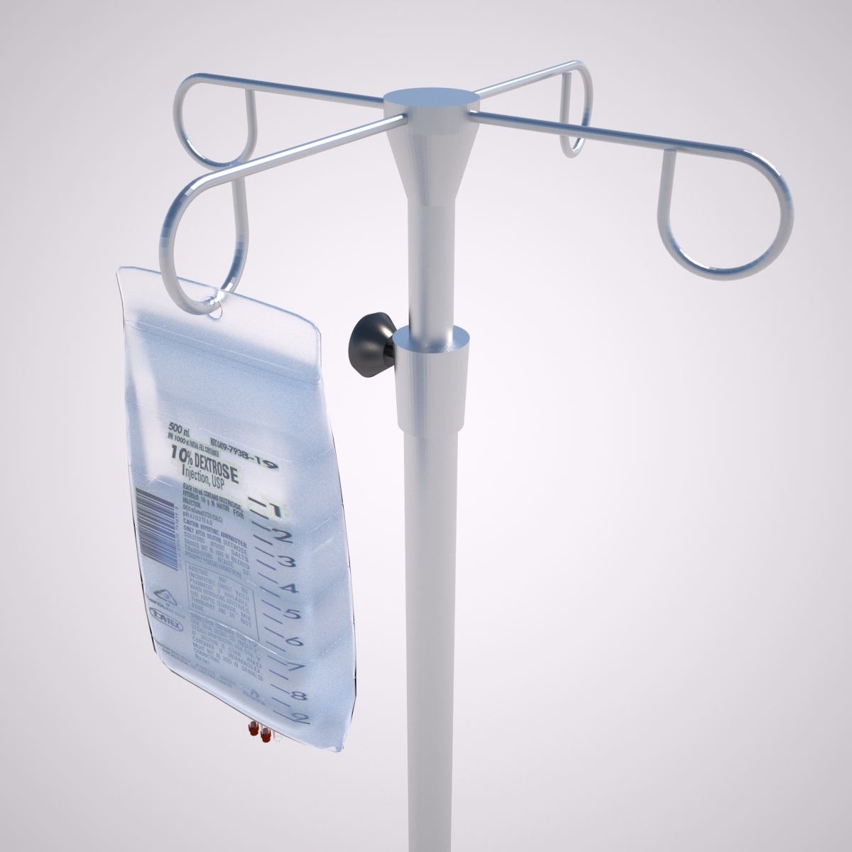 iv stand bag 3d model