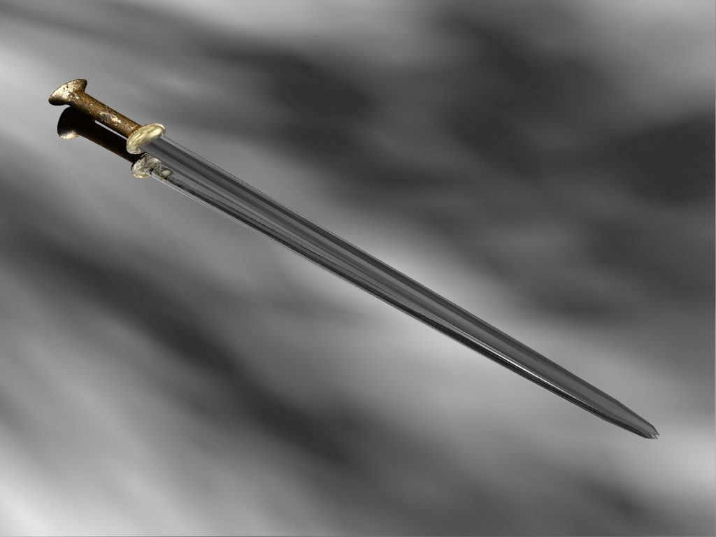 3d model bastard sword