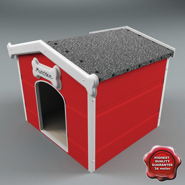 3d model of dog kennels