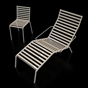 bouroullec outdoor chair magis 3d model