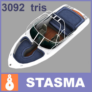 3d model motor boat