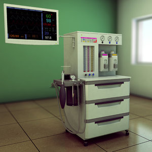 3d model anesthesia machine