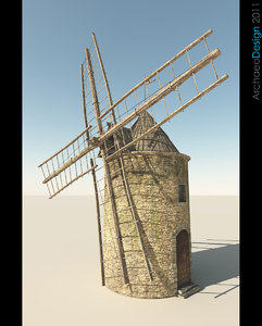 3d windmill wind model