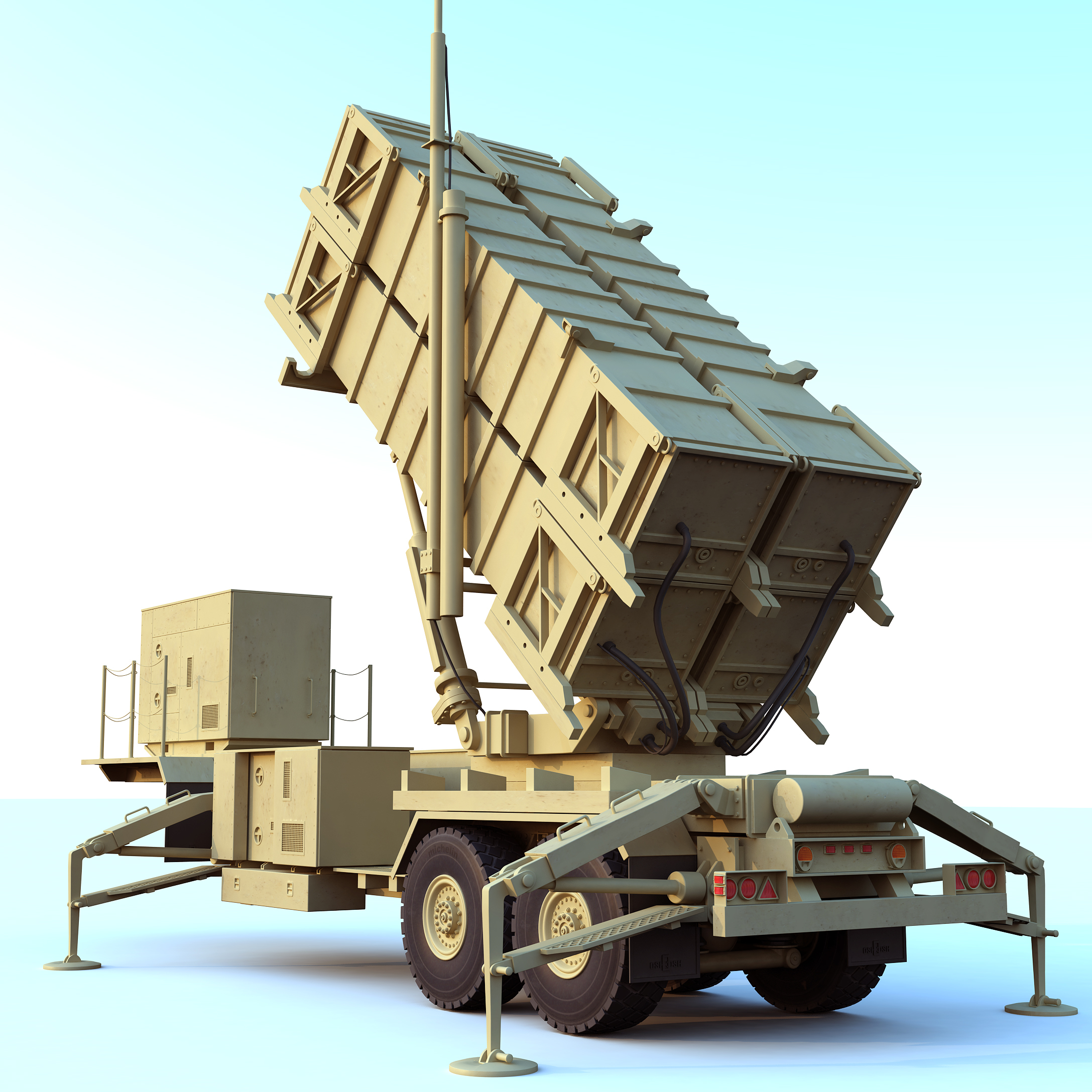 3ds Max Mim-104 Patriot Launcher