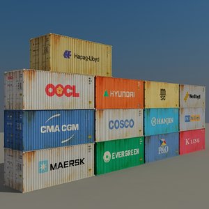 cargo container 3d model