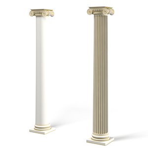 ionic column classic 3d max