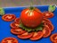 tomato sliced basil 3ds