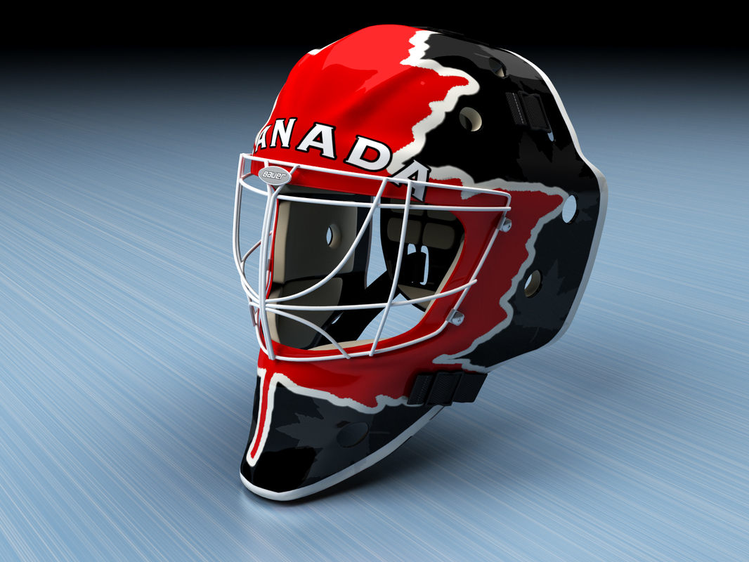 3ds ice hockey goalie helmet