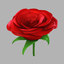 rose modeled 3d max