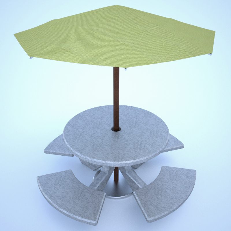 concrete picnic table umbrella max