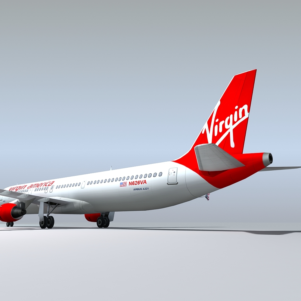 3dsmax a321 virgin america