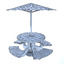concrete picnic table umbrella max
