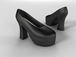3d platform heel shoes female