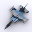 3d model general dynamics f-16 fighting falcon