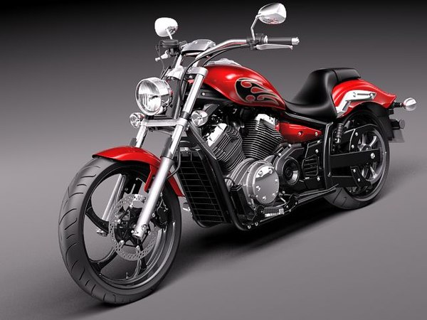 3d yamaha stryker 2012 motorcycle