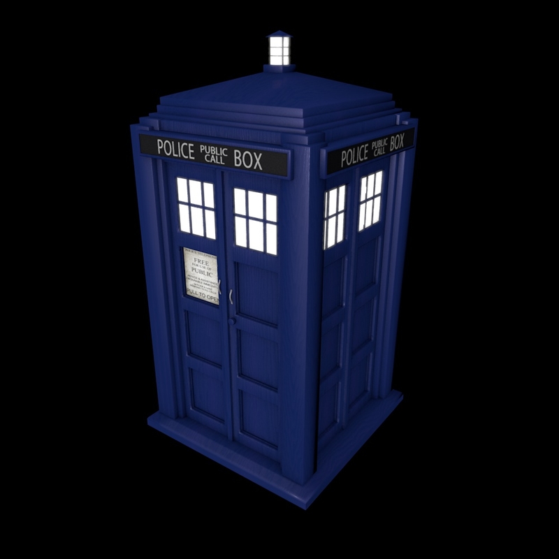 3d c4d doctor tardis