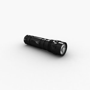 3d flashlight model