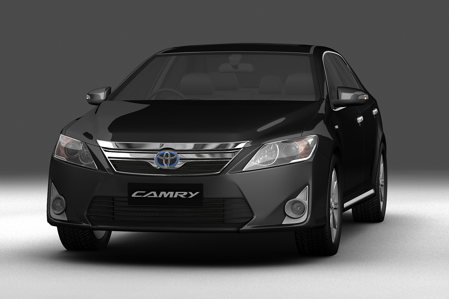 3d model toyota camry hybrid