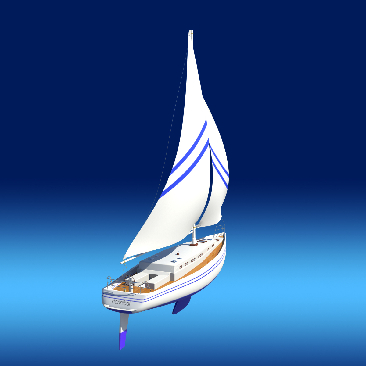 sailboat 3d design