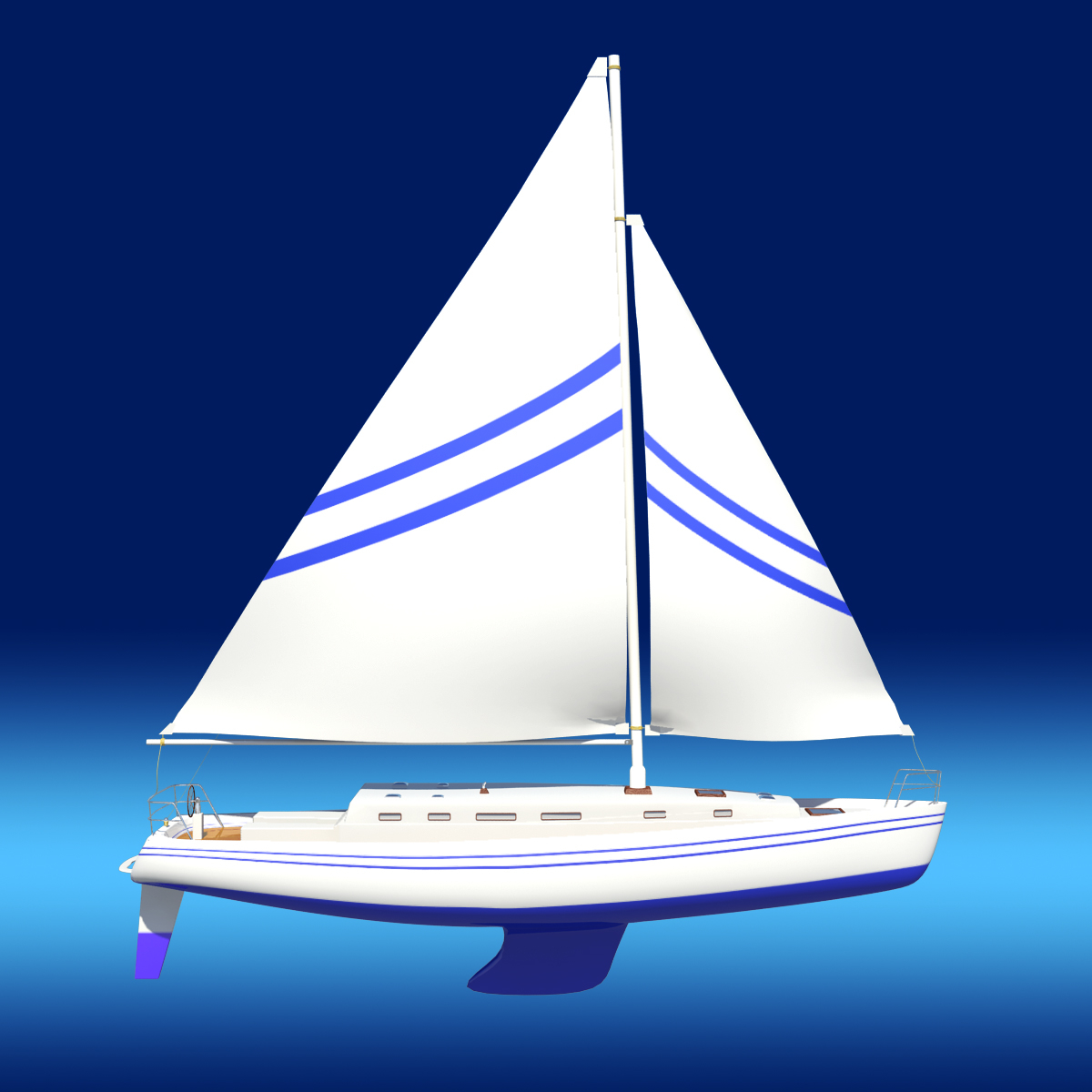 sailboat free 3d model