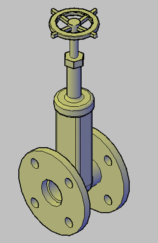 free dwg mode gate valve