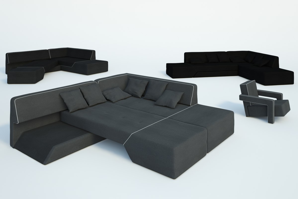 Free Obj Model Modern Sofa Chair