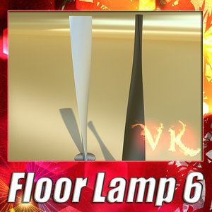 modern floor lamp - 3d model